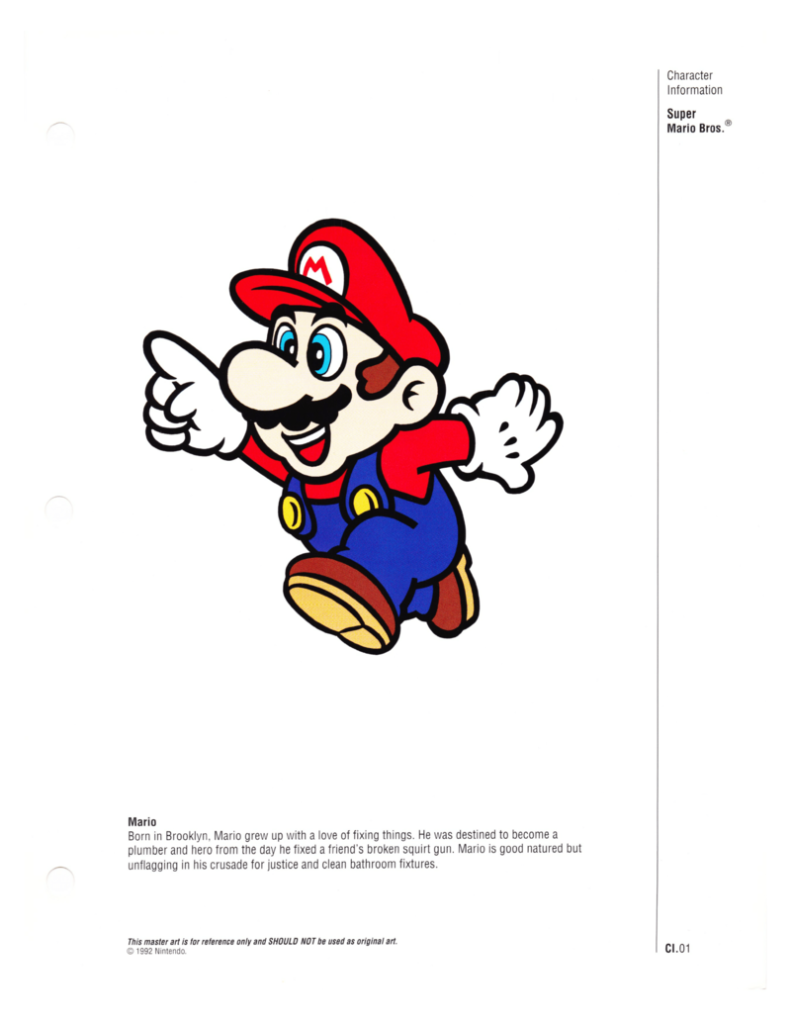 Mario color specification