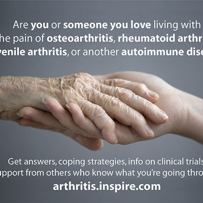 Ad for Inspire Arthritis community, Photoshop - Design