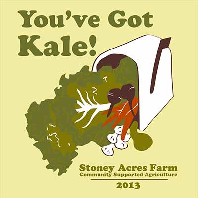 "You've Got Kale", Stoney Acres Farm 2013 promotional image, Illustrator - Design, Design Direction